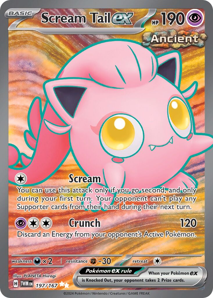 Scream Tail ex 197/226 — Twilight Masquerade (English Pokémon TCG card)