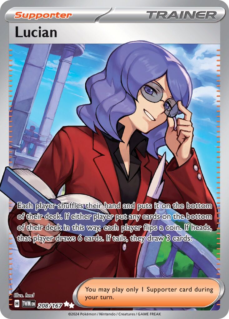 Lucian 208/226 — Twilight Masquerade (English Pokémon TCG card)
