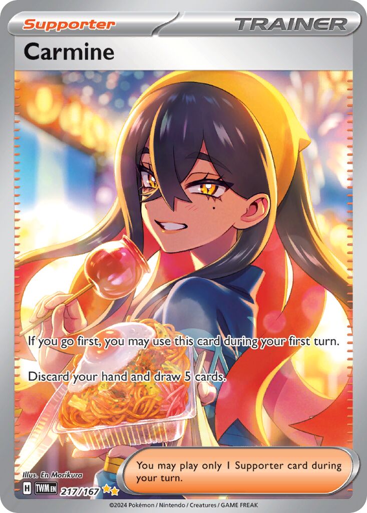 Carmine 217/226 — Twilight Masquerade (English Pokémon TCG card)