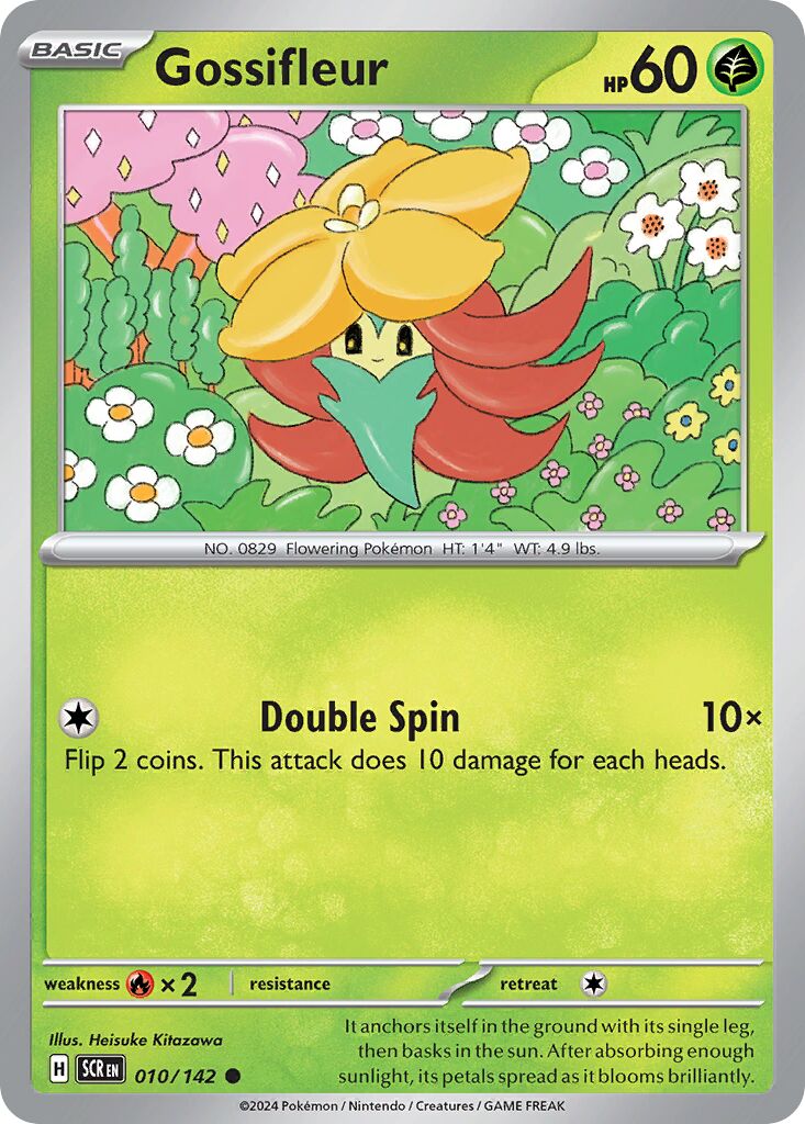 Gossifleur 010/175 — Stellar Crown (English Pokémon TCG card)