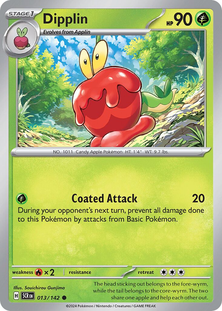 Dipplin 013/175 — Stellar Crown (English Pokémon TCG card)
