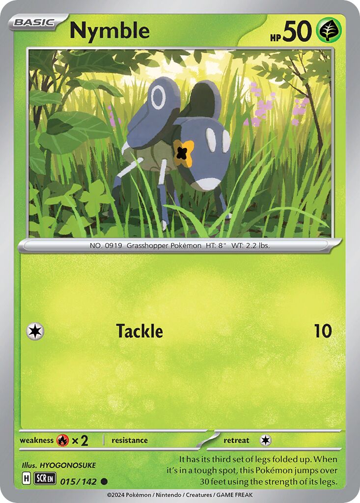 Nymble 015/175 — Stellar Crown (English Pokémon TCG card)