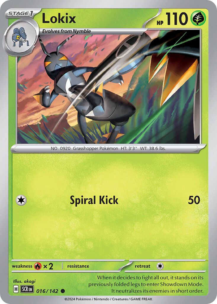 Lokix 016/175 — Stellar Crown (English Pokémon TCG card)