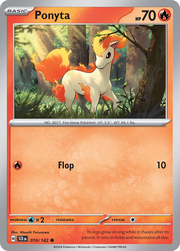 Ponyta 019/175 — Stellar Crown (English Pokémon TCG card)