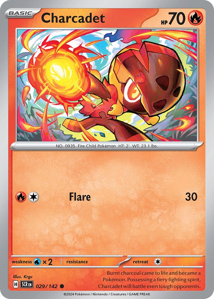 Charcadet 029/175 — Stellar Crown (English Pokémon TCG card)