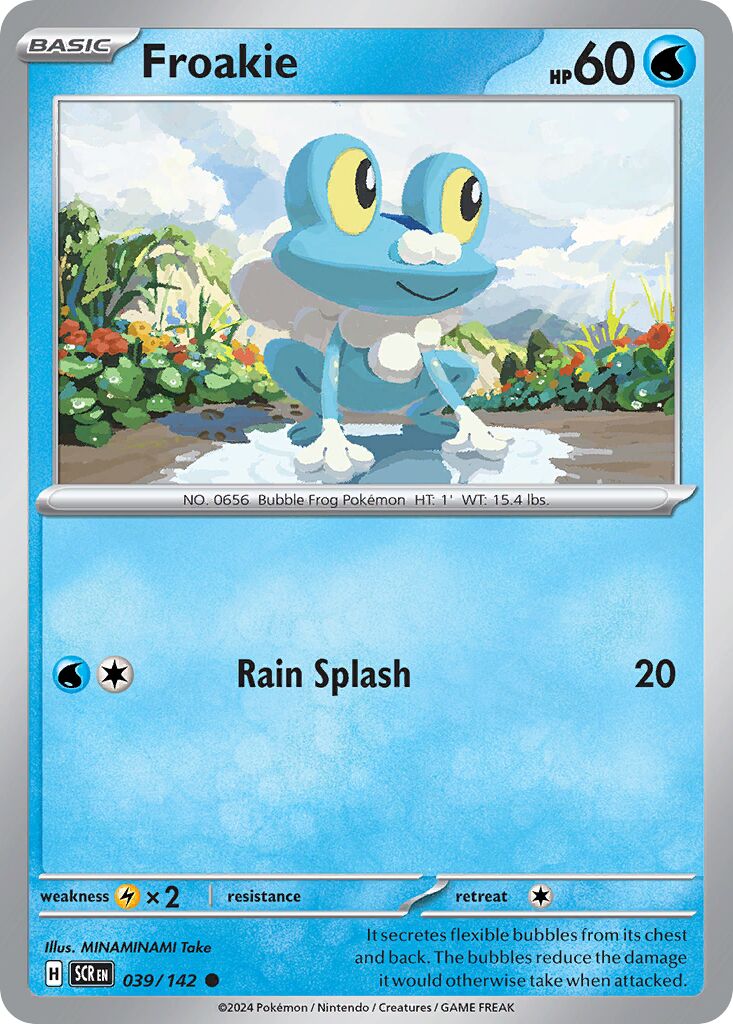 Froakie 039/175 — Stellar Crown (English Pokémon TCG card)