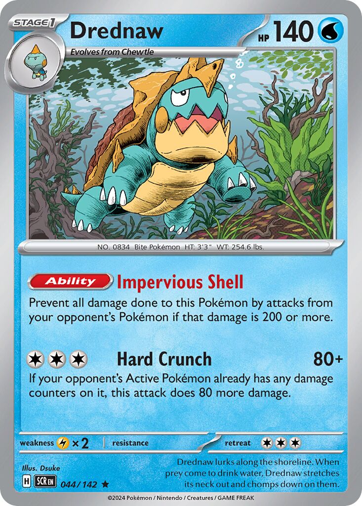 Drednaw 044/175 — Stellar Crown (English Pokémon TCG card)