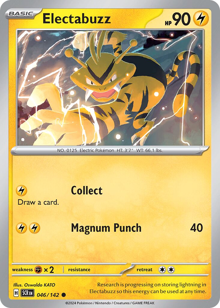 Electabuzz 046/175 — Stellar Crown (English Pokémon TCG card)