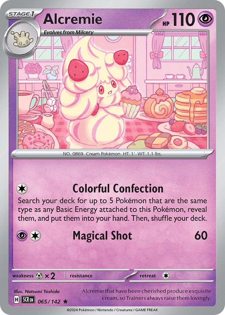 Alcremie 065/175 — Stellar Crown (English Pokémon TCG card)