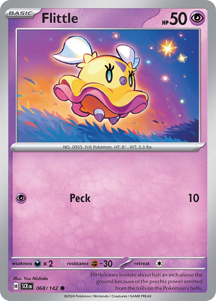 Flittle 068/175 — Stellar Crown (English Pokémon TCG card)