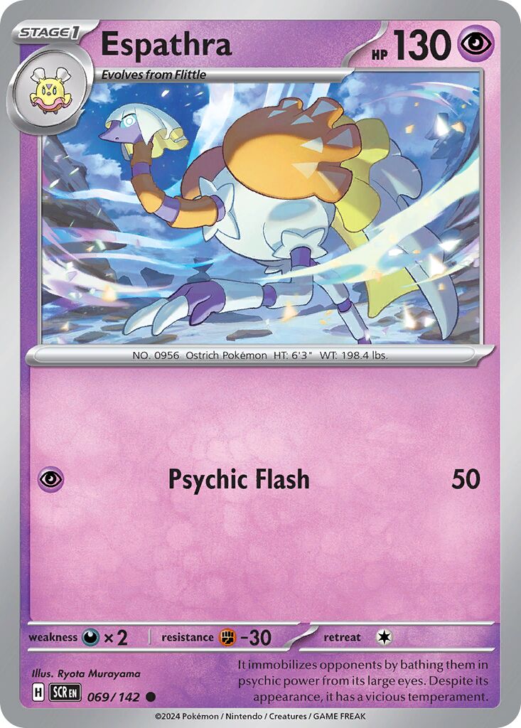 Espathra 069/175 — Stellar Crown (English Pokémon TCG card)