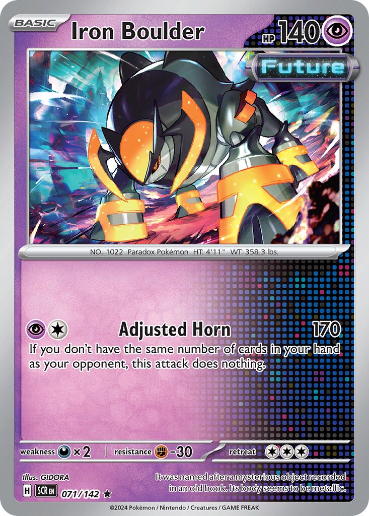 Iron Boulder 071/175 — Stellar Crown (English Pokémon TCG card)