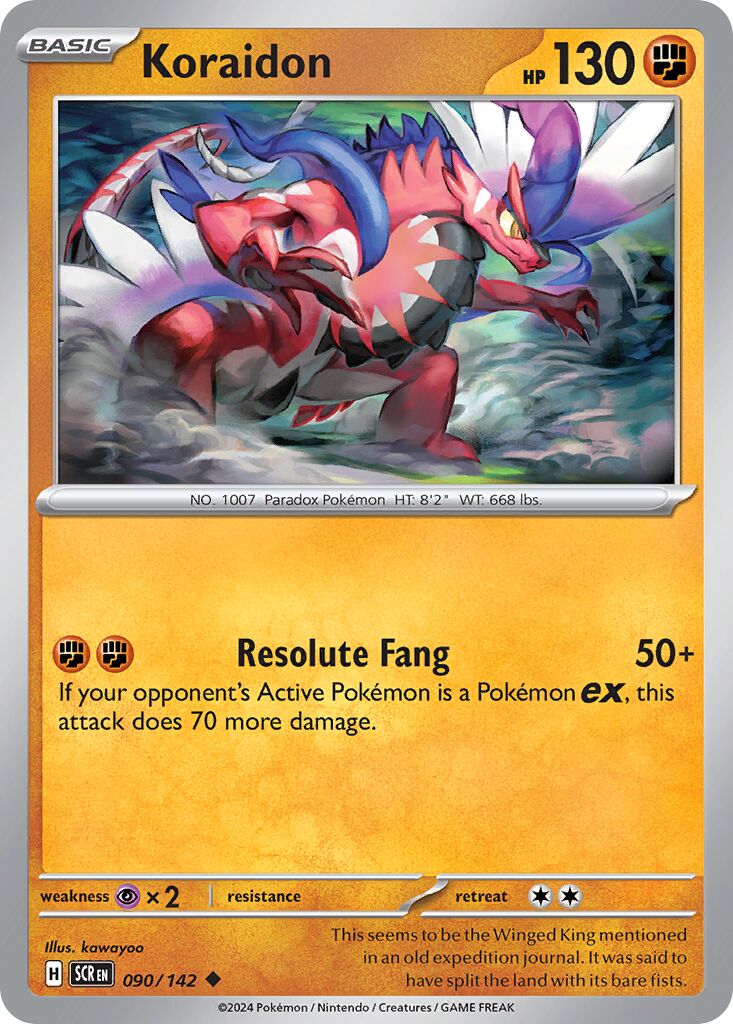 Koraidon 090/175 — Stellar Crown (English Pokémon TCG card)