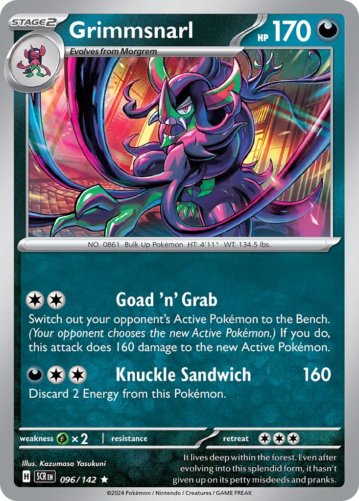 Grimmsnarl 096/175 — Stellar Crown (English Pokémon TCG card)