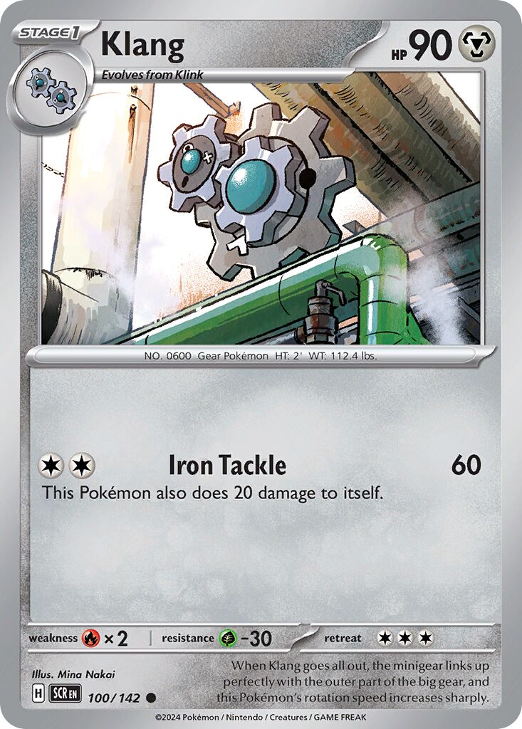 Klang 100/175 — Stellar Crown (English Pokémon TCG card)