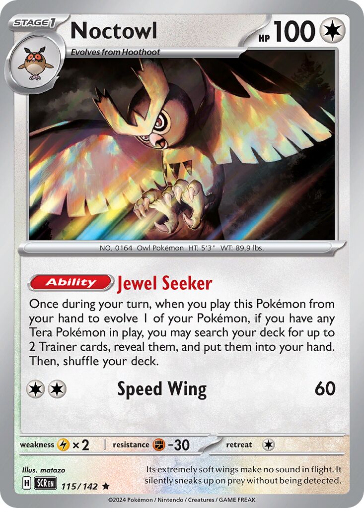 Noctowl 189 — Bimbingan Rasi (Indonesian Pokémon TCG card)