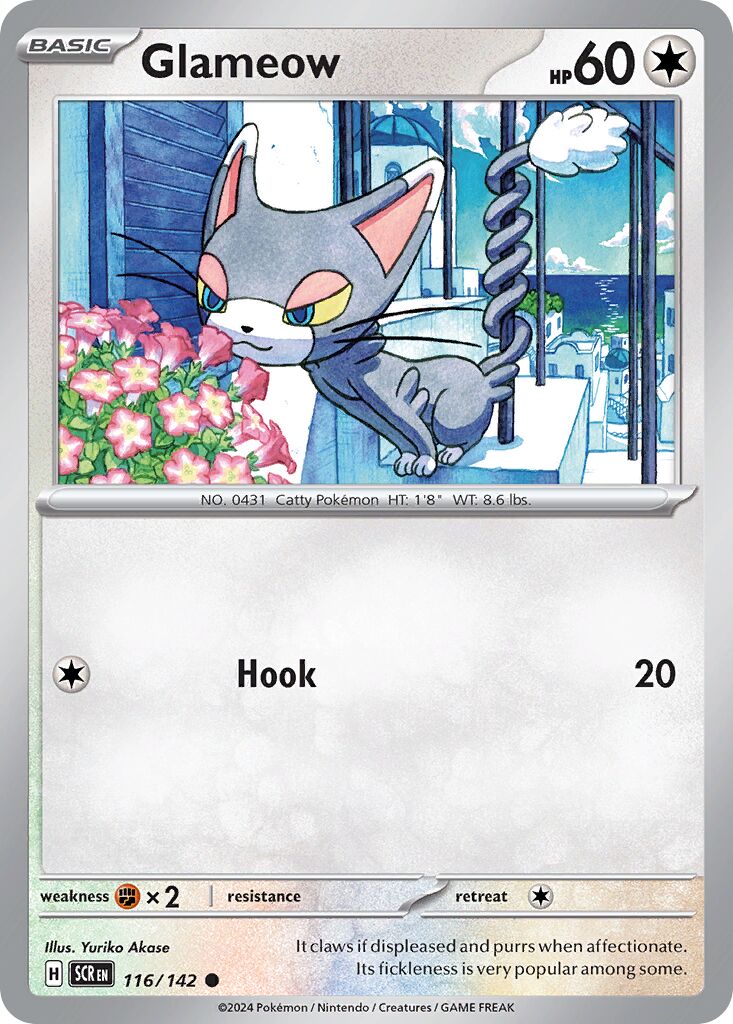 Glameow 116/175 — Stellar Crown (English Pokémon TCG card)