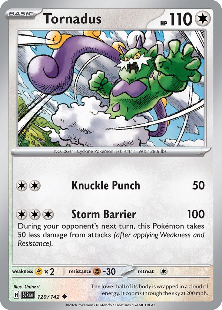 Tornadus 120/175 — Stellar Crown (English Pokémon TCG card)