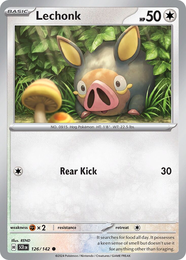 Lechonk 126/175 — Stellar Crown (English Pokémon TCG card)