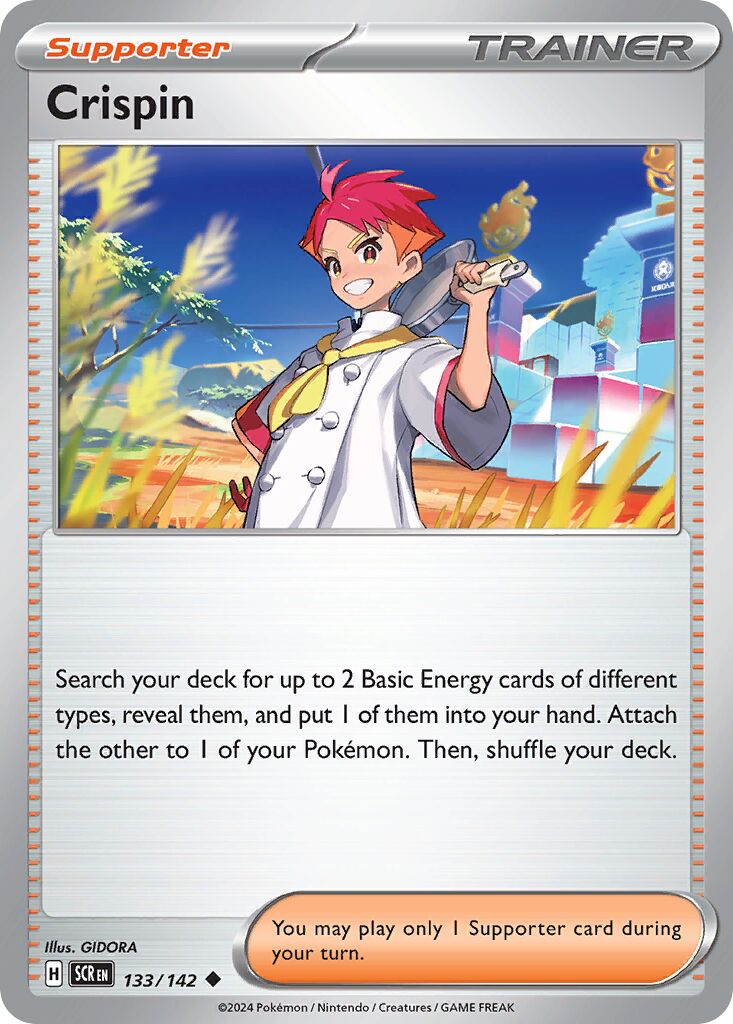 Crispin 133/175 — Stellar Crown (English Pokémon TCG card)