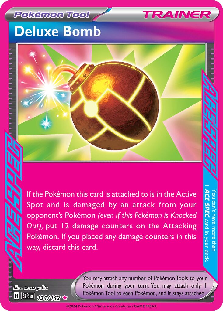 Deluxe Bomb 134/175 — Stellar Crown (English Pokémon TCG card)