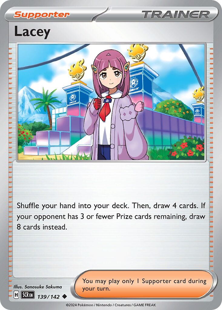 Lacey 139/175 — Stellar Crown (English Pokémon TCG card)