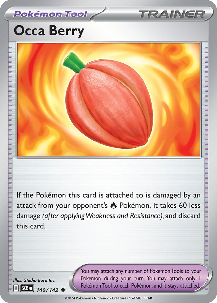 Occa Berry 140/175 — Stellar Crown (English Pokémon TCG card)