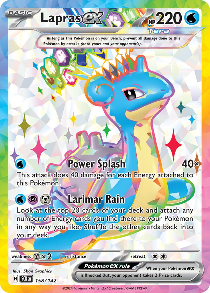 Lapras ex 193 — Bimbingan Rasi (Indonesian Pokémon TCG card)