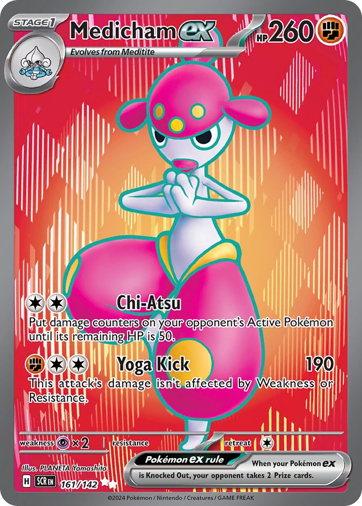 Medicham ex 198 — Bimbingan Rasi (Indonesian Pokémon TCG card)