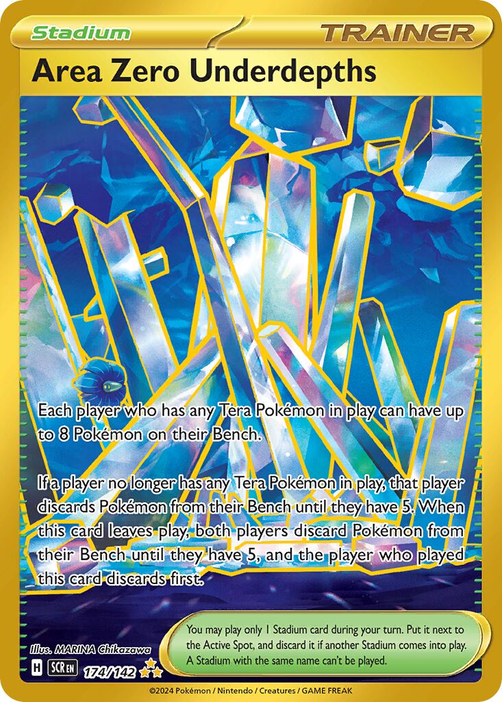 Area Zero Underdepths 174/175 — Stellar Crown (English Pokémon TCG card)