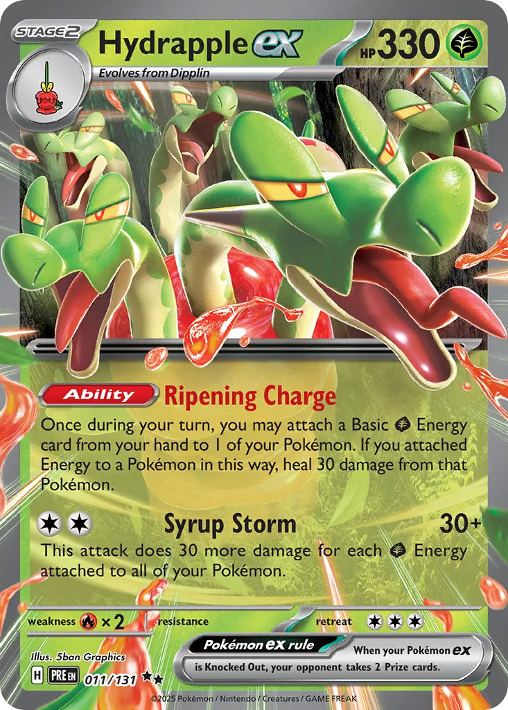 Hydrapple ex 011/180 — Prismatic Evolutions (English Pokémon TCG card)