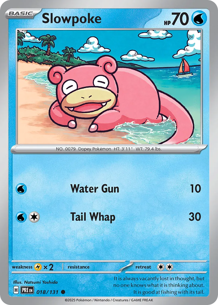 Slowpoke 018/180 — Prismatic Evolutions (English Pokémon TCG card)