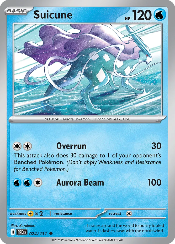 Suicune 024/180 — Prismatic Evolutions (English Pokémon TCG card)