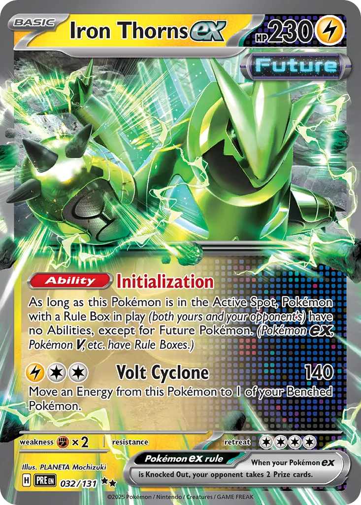 Iron Thorns ex 032/180 — Prismatic Evolutions (English Pokémon TCG card)