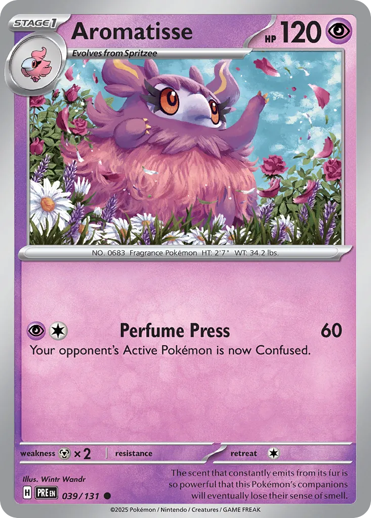 Aromatisse 039/180 — Prismatic Evolutions (English Pokémon TCG card)