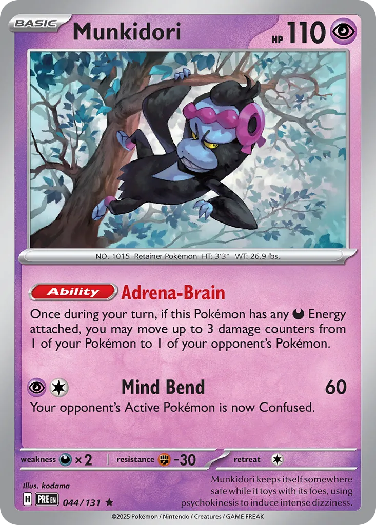 Munkidori 044/180 — Prismatic Evolutions (English Pokémon TCG card)