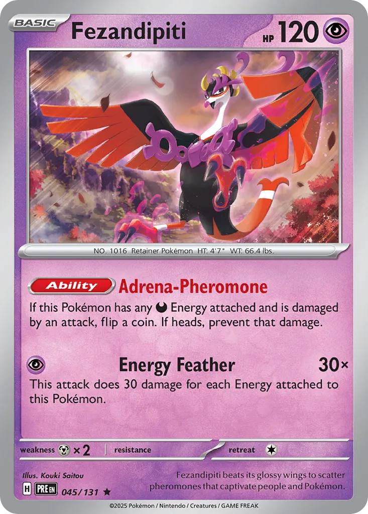 Fezandipiti 045/180 — Prismatic Evolutions (English Pokémon TCG card)