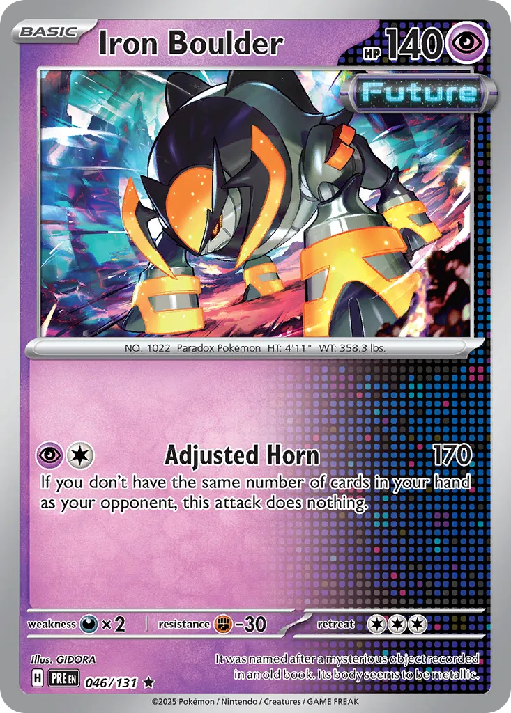 Iron Boulder 046/180 — Prismatic Evolutions (English Pokémon TCG card)
