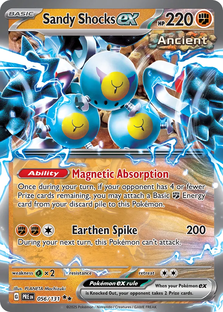 Sandy Shocks ex 056/180 — Prismatic Evolutions (English Pokémon TCG card)