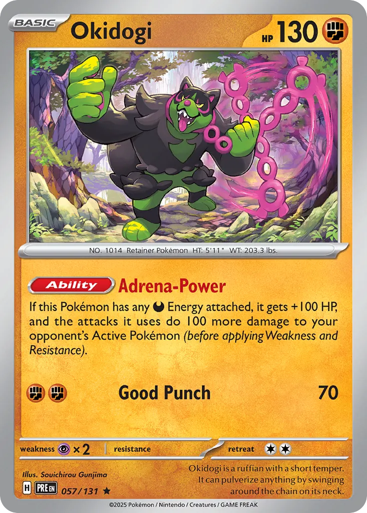 Okidogi 057/180 — Prismatic Evolutions (English Pokémon TCG card)
