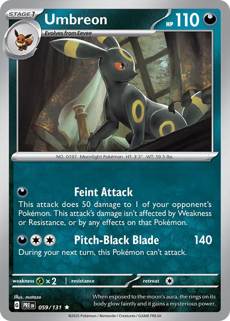 Umbreon 059/180 — Prismatic Evolutions (English Pokémon TCG card)