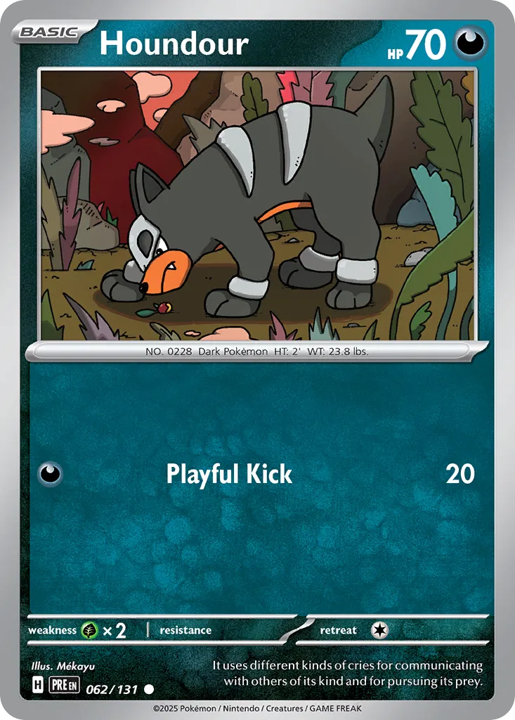 Houndour 062/180 — Prismatic Evolutions (English Pokémon TCG card)