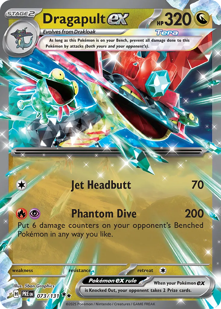 Dragapult ex 073/180 — Prismatic Evolutions (English Pokémon TCG card)