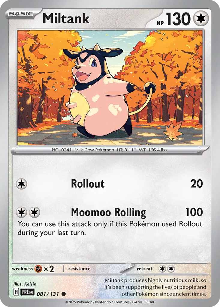 Miltank 081/180 — Prismatic Evolutions (English Pokémon TCG card)
