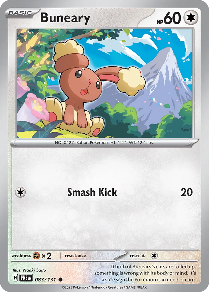 Buneary 083/180 — Prismatic Evolutions (English Pokémon TCG card)