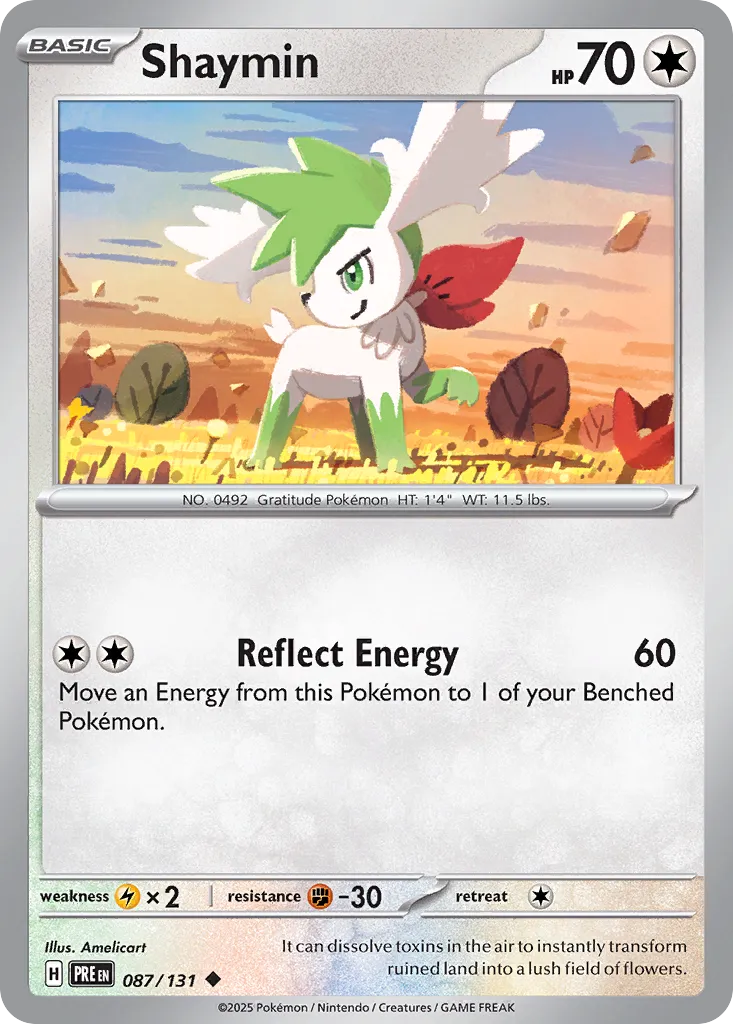 Shaymin 087/180 — Prismatic Evolutions (English Pokémon TCG card)