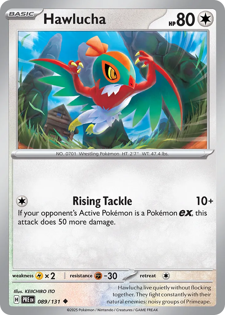 Hawlucha 089/180 — Prismatic Evolutions (English Pokémon TCG card)