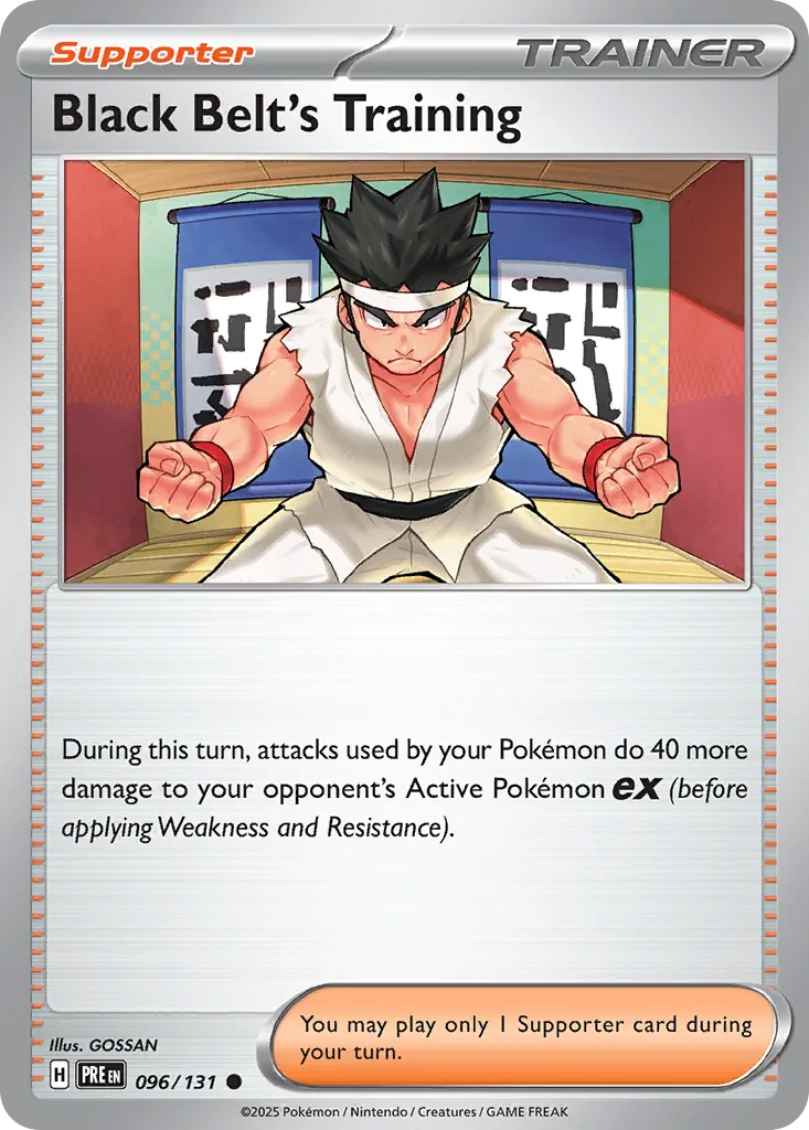 Black Belt's Training 096/180 — Prismatic Evolutions (English Pokémon TCG card)