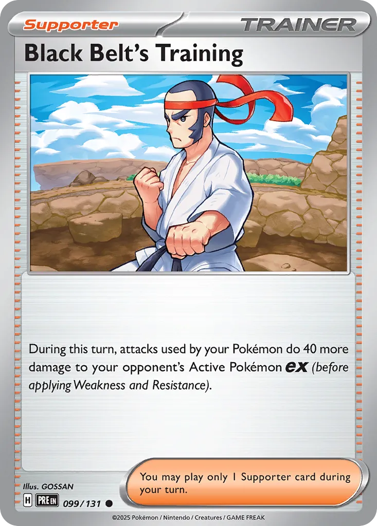 Black Belt's Training 099/180 — Prismatic Evolutions (English Pokémon TCG card)