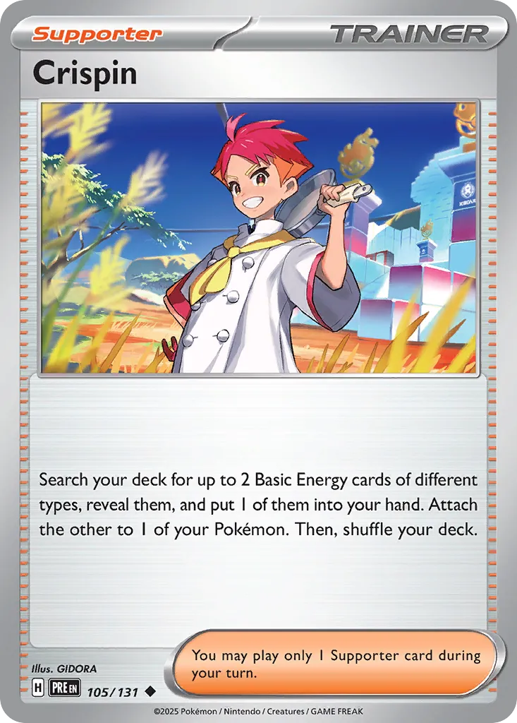 Crispin 105/180 — Prismatic Evolutions (English Pokémon TCG card)
